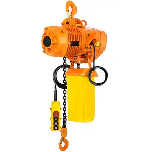 【fathersdaygift】VEVOR 1 PHASE Industrial Electric Chain Hoist 1 Ton G80 Chain