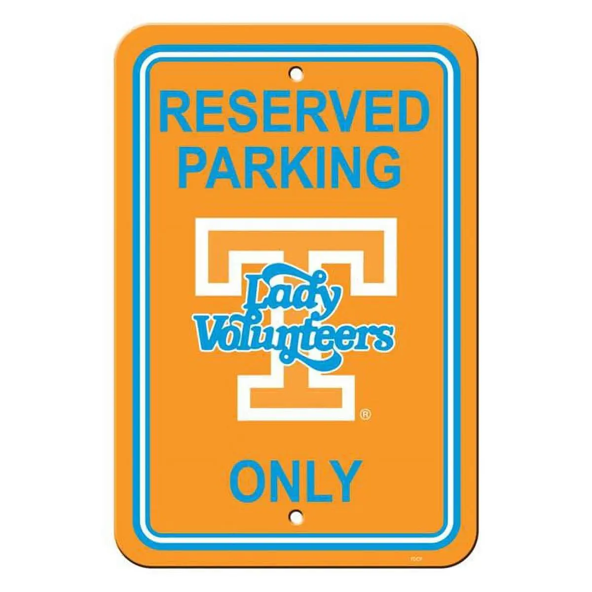 212 MAIN Plastic Reserved Parking Sign - 12x18 in., Lady Vols Themed, Sports Collectible for Room Decor & Team Pride, Yard Sign, Home Decor Products
