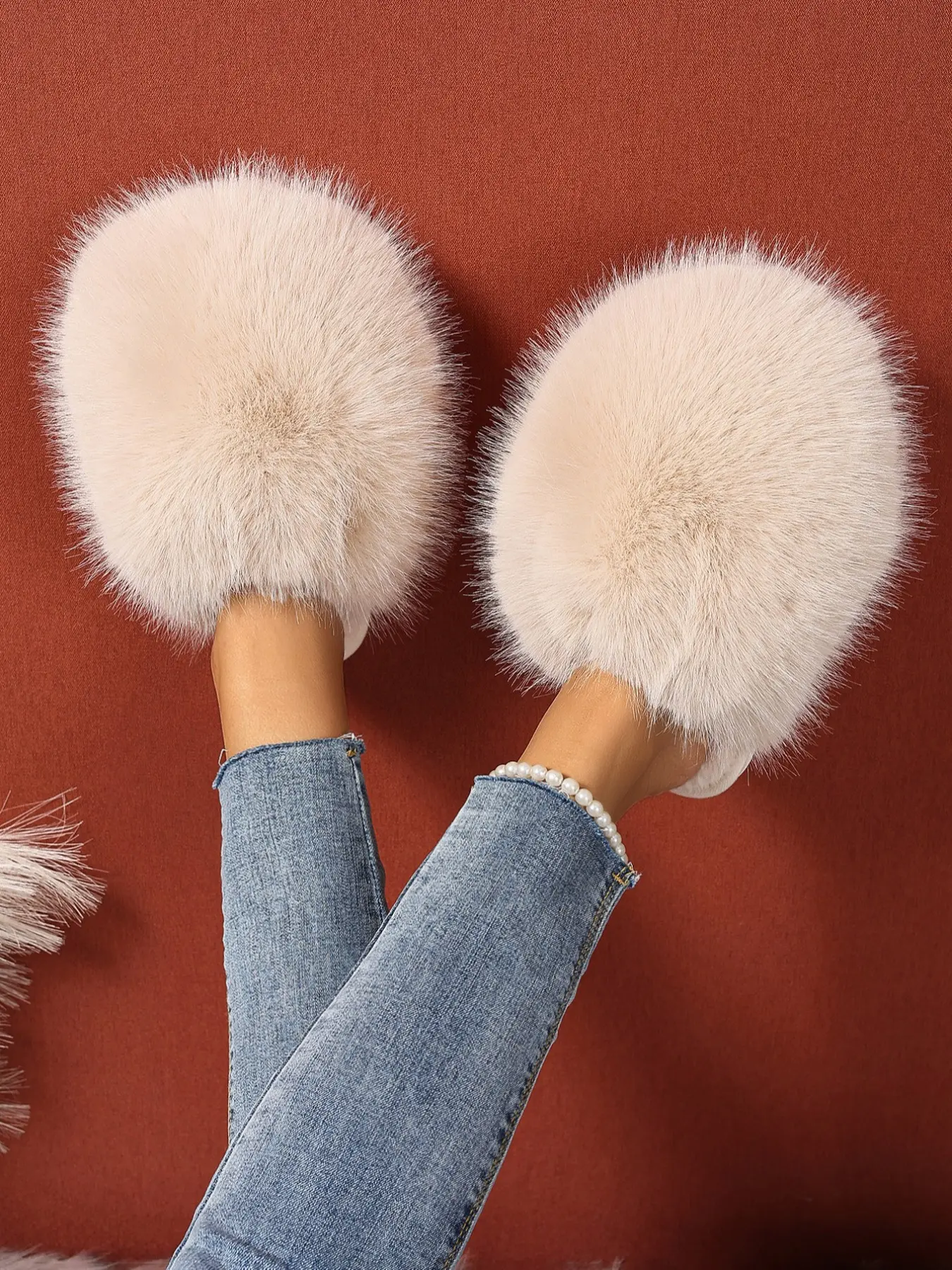 Women's Plush Slippers with Soft Inner Lining, Warm Comfortable Winter Home Shoes, Casual Fall & Winter Footwear, House Slippers, Indoor Warm Slippers, Fuzzy House Shoes