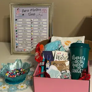 Scrubs & Smiles Healthcare Worker Gift Set - Medical-Themed Items Including Fun Earrings, Sticky Notes, and More - Perfect for Gifting or Self-Care