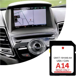 A14 Navigation SD Card,for US&Canada Maps Sync Navigation System SD Card,GM5T-19H449-AG Car GPS Cards Compatible with Ford Lincoln(A14)