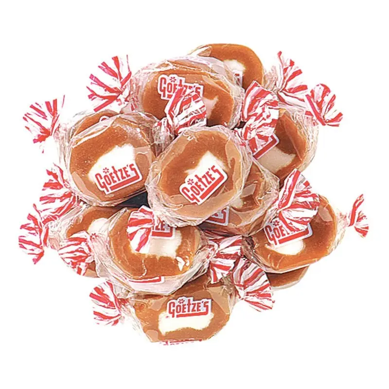 Vanilla Caramel Creams - Sweet, Soft and Chewy with Smooth Creamy Center with Vanilla and Caramel Flavors - 4 oz & 8 oz & 1 lb bag Bonbon Snack Candy Salt