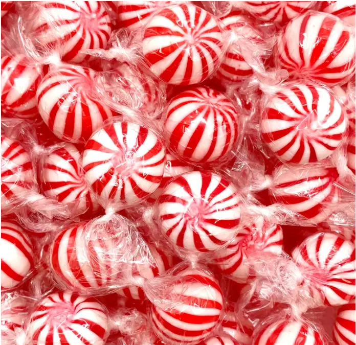Jumbo Mint Balls, Peppermint Hard Candy Individually Wrapped, 1 Lb Bag | Office Candy, Old Fashioned Candy