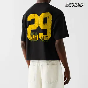 12oz Max Heavyweight Oversized Short Sleeve, 100% Cotton Cropped Tee, Casual Crewneck Tshirt, Mens Graphic Tees, MeJend Boxy tee
