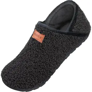 n's Men's Fuzzy Fur Slippers Casual House Shoes Non Slip Barefoot Slipper Socks Warm Closed Back Indoor Outdoor Shoes
