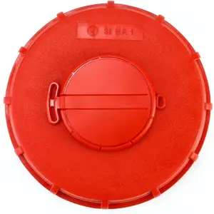 Tote Lid Cover,  6.5" IBC Tank Water Liquid Tank Cap with Vent Hole for Chemical, Food, Industries Storage, Red