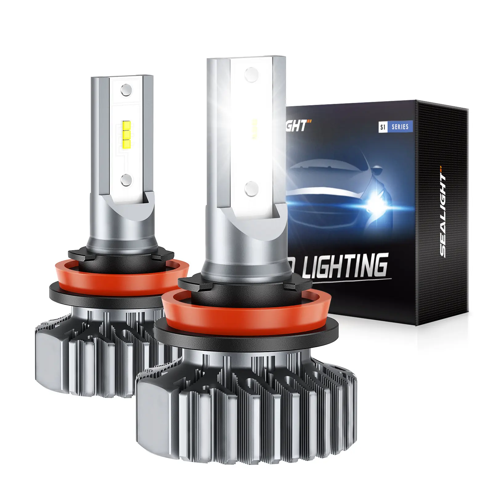 2018 Chevrolet Cruze H11/H8/H9/H16 15W 6000K White IP67 LED Headlight Bulb 2PCS SEALIGHT S1