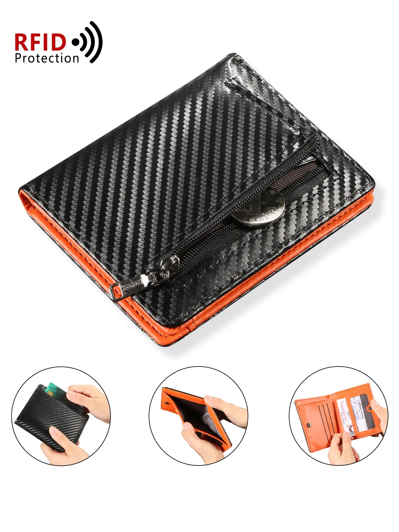 Men's Two-Fold Wallet Short Multi-Card Slots Open Design Easy Loss Prevention Business Style Wallet Business Casual Versatile Purse Gift for Men Bifold Wallets