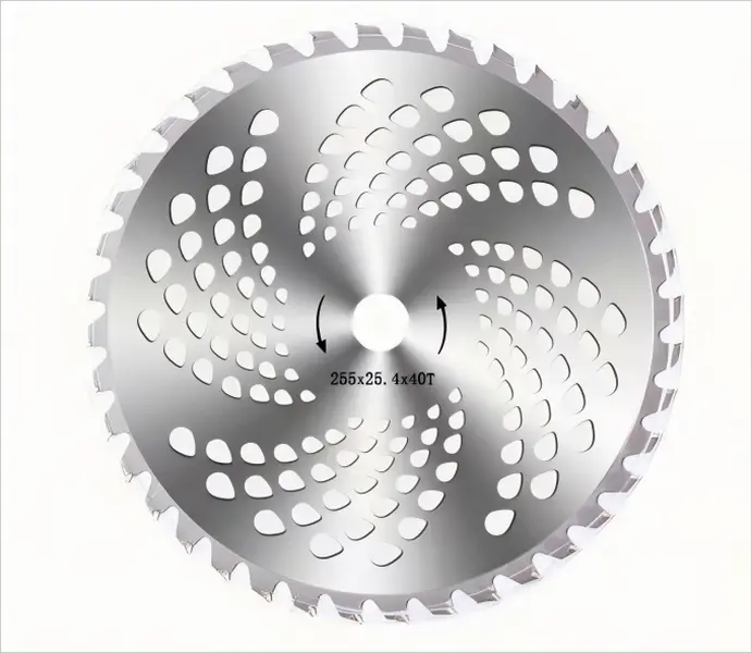 Alloy Weed Cutter Trimmer Cutting Blade, 40T, 255mm × 25.4mm, Lawn Mower Circular Saw Replacement Part, Father's Day Gift, Trimmer Blade