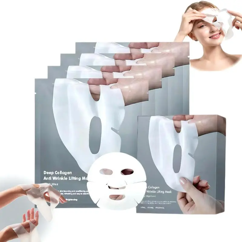 Collagen Anti-Wrinkle Luxury Face Mask Set - Moisturizing, Hydrating, Fine Line Reduction, Firming, Deep Care, Skin Repair, Special Occasion Radiant Skin Gift (with moisture-boosting benefits), Pampering