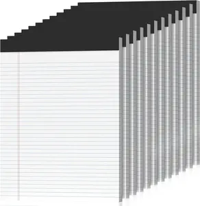 12 Pack Legal Pads 8.5 x 11 College Ruled 600 Sheets Note Pads 8.5 x 11 Inch Notepads Perforated Writing Pads 8.5 x 11 Pads of Paper Lined White Paper, 50 Sheets per Notepad for Home, Office, School
