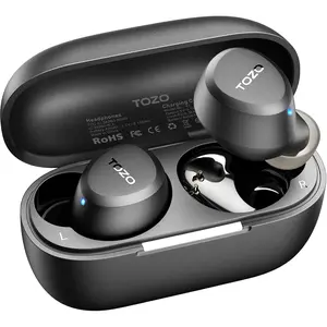Wireless Bluetooth earphones, 5.3 Bluetooth connection, lightweight in ear design, IPX5 waterproof, equipped with dual microphones, support AI calling, bring immersive high-quality sound effects and strong bass, and come with a charging case. 32 preset EQ