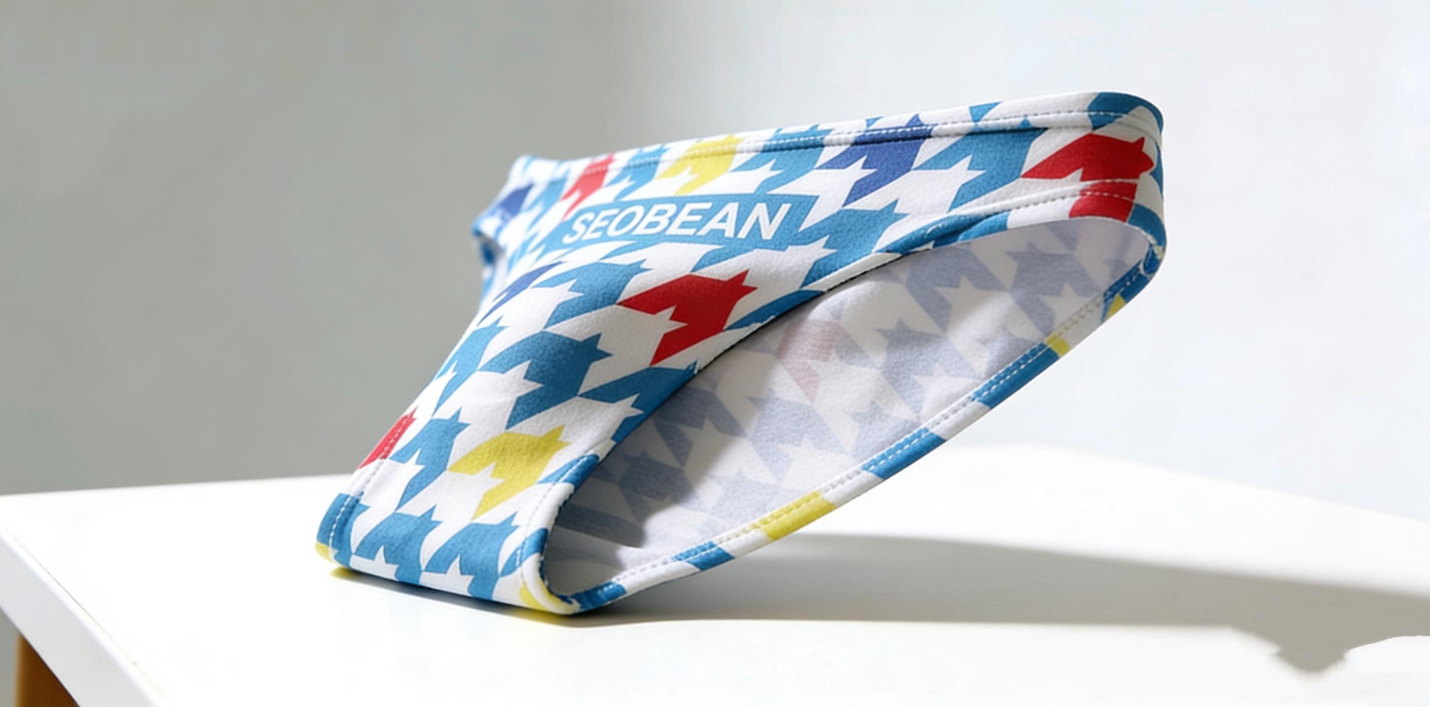 SEOBEEPAN Men's Low-Waist Sexy Briefs Trendy Swim & Underwear for Young Men with Colorful Houndstooth Pattern - Menswear