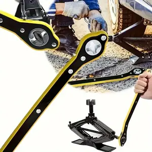 Automatic Ratchet Wrench with Ergonomic Design, 360-Degree Rotatable Knob, Ideal for Suvs, Motorcycles, Car Jacks, Repair Tools, Ratcheting Wrench Tool