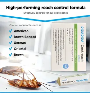 Indoor cockroach killer, insect repellent, cockroach control, suitable for both indoor and outdoor use, cockroach killing gel, applicable to American cockroaches, cockroaches and other major cockroach species summervibes