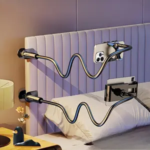 360° Rotating Phone and Tablet Stand Adjustable Angle Flexible Positioning Durable ABS Design Bedside No Need to Hold Spiral Base Tension System Unique High-End Feel Cellphone Selfie Tripod