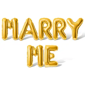 Letter Balloons - MARRY ME 16" Inch Alphabet Letters Foil Mylar Balloon Marriage Proposal Party Banner