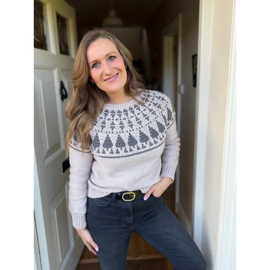 Adult Twinkling Trees Sweater