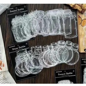 20/40 Pieces PVC Transparent Decorative Bookmarks for Outdoor DIY, Handmade Bookmarks for Books and Gifts, Perfect Craft Supply, Book Accessories, Bookmark Sets