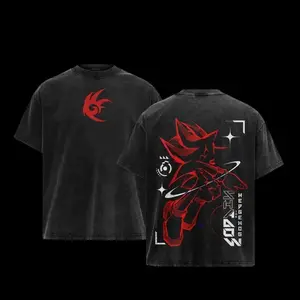 Shadow the Hedgehog Cotton T-shirt, Vintage Graphic Tee Washed For Fans Sonic the Hedgehog Game,Printed Crew Neck T-Shirt Oversize, Graphic Streetwear T-shirt, T-shirt Unisex Hot 2026