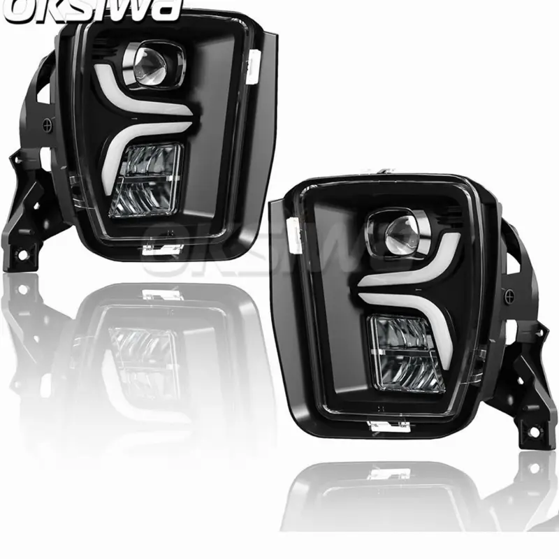 2013-2018 Dodge RAM 1500 LED Fog Light + DRL | Bumper Driving Lamp W/Turn Signal