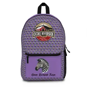 Stylish Zebra Print Backpack - Ocoee Riverside Farm for Nature Lovers