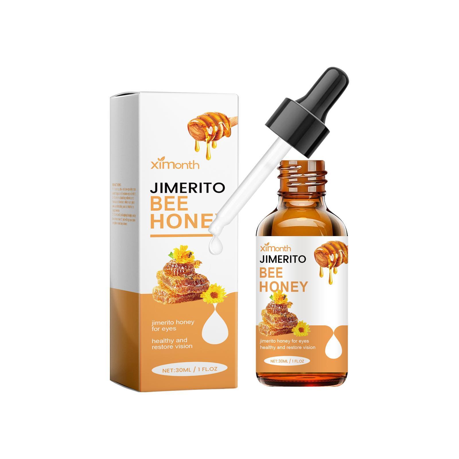 2PCS Jimerito Honey for Eyes, Jimerito Honey Eye Drops, Natural Ingredients, Moisturizes & Refreshes Eyes, Daily Eye Care Drops 1 oz 2PCS Jimerito Honey for Eyes, Jimerito Honey Eye Drops, Natural Ingredients, Moisturizes & Refreshes Eyes, Daily Eye Care Drops 1 oz