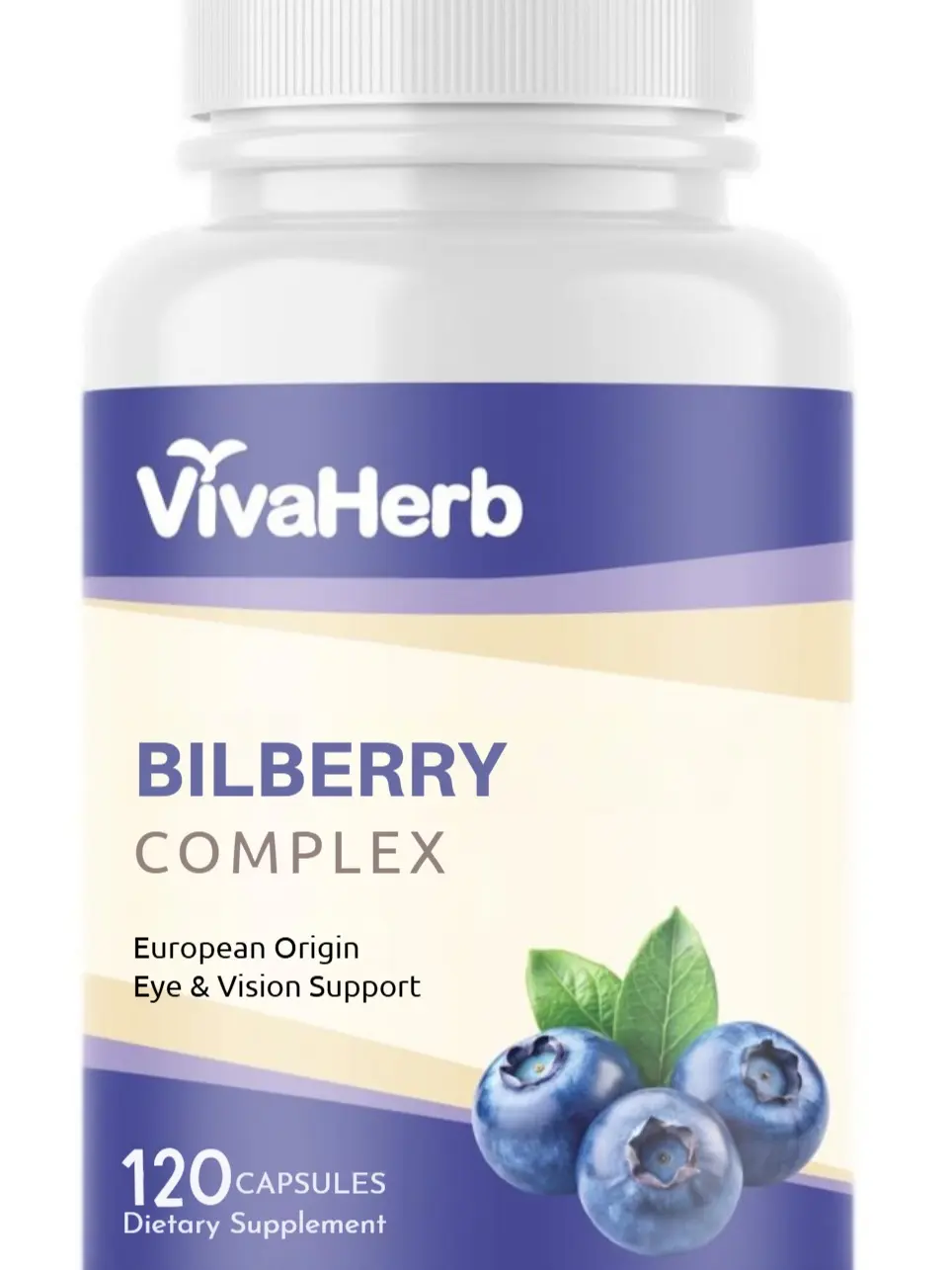 Bilberry Complex 120 Capsules European Origin Eye & Vision Support