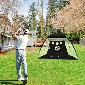 Folding Golf Practice Net, Indoor Outdoor Golf Training Nets, Professional Golf Training Equipment for Beginners, Golf Accessories