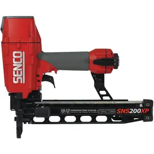 Senco 2 in. 17-16 gal Heavy Wire Pneumatic Construction Stapler - Portable Heavy-Duty All-Metal Power Tool, Office Equipment Part for Tight Areas