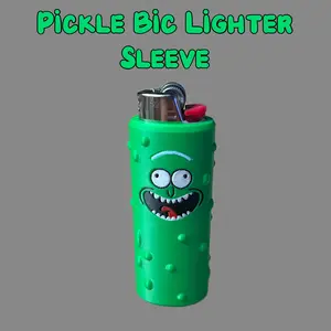 Pickle Rick Bic Lighter Sleeve Pickle Rick Bic Lighter Sleeve