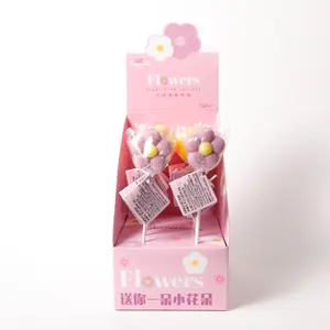 Dreamy Flower Lollipops | 12 Pcs Aesthetic Floral Candy Box | Perfect for Birthdays & Tea Parties