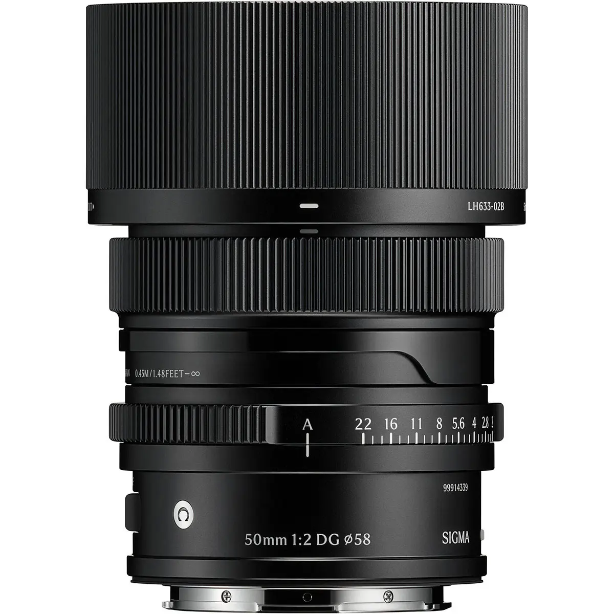 Sigma 50mm f/2 DG Contemporary 50mm Lens for L Mount, Black