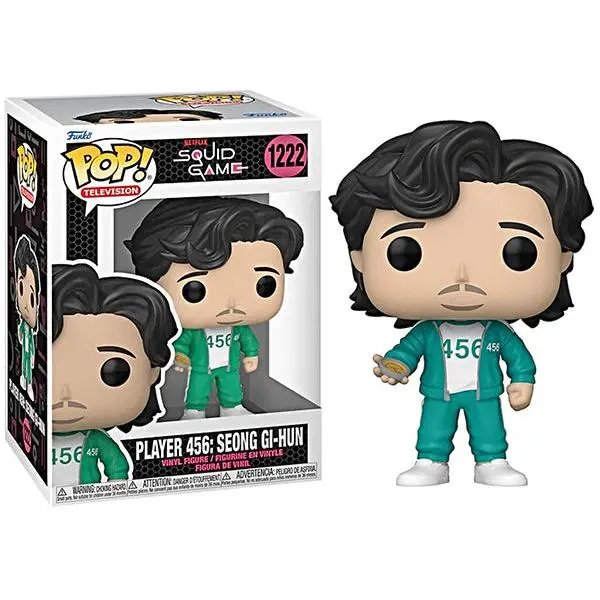 Funko Pop! Player 456: Seong Gi-Hun Squid Game 1222 Vinyl Figure in PopShield Protector