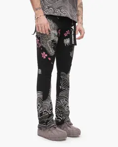 Tenka Stacked Denim Jet Black