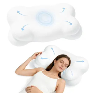 Ergonomic Cloud Cervical Pillow | Dual Height Orthopedic Neck Support for Back, Side & Stomach Sleepers almohada para dormir ideal bedding