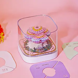 New 2026 3D Paper Craft Desk Calendar, Colorful Tree House Model with Sticky Notes, Creative Holiday Gift for Friends and Family