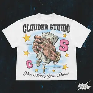 Y2K Graphic Tee ""YOUR MONEY, YOUR DREAM"" Personalize Printed Tshirt Casual Cotton Crewneck Classic