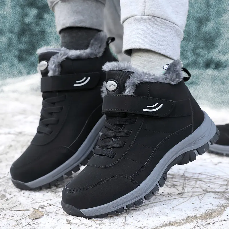 Non-slip and waterproof winter walking hiking heated boots, women's and men's hunting boots, hiking boots riding boots, women's snow boots, wide-footed box bare-footed sneakers, unisex thermal boots bare-footed shoes work boots