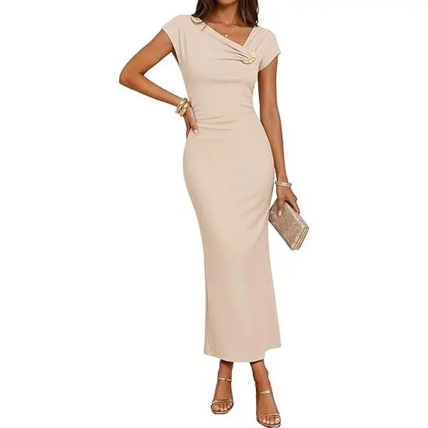 wedding guest dresses midi - TikTok Shop