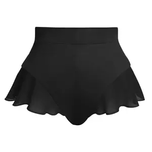 Ruffled Hem Skirt Shorts - Flowy Summer Beach Wear, Casual Chic Style, Lightweight and Comfortable, Perfect for Vacation For Women