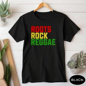 Men's reggae music and Rastafarian culture Graphic T-Shirt - Short Sleeve Crew Neck Regular Fit Casual Wear | Soft & Breathable Fabric, Durable Print, Everyday Comfort, Machine Washable, casual and vibrant with bold typography indoor product display with