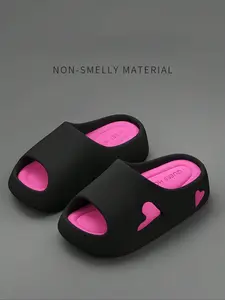 Women's Summer Indoor Home Elevating Thick Sole Eva Slippers, New Style Comfortable Outdoor Wear, Ladies Casual Shoes, Eva Beach Slippers, Soft Sole Slippers