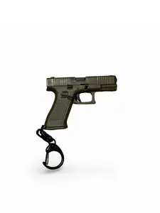 1:3 Semi Alloy Pistol Model Keychain Disassemble Mini Gun Toy Craft Bag Pendant Glock Inspired