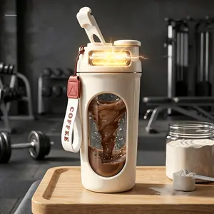 Portable Cordless Charging Blender, Multi-functional Compact Blender, Electric Juicer with Large Capacity, Suitable for Making Smoothies, Crushed Ice, Milkshakes, and Nut Processing. Suitable for Personal, Home, Kitchen, Office, and Gym Use
