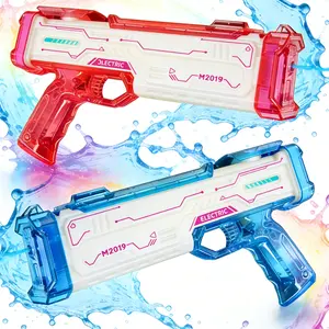 Electric Water Machine with LED Lights & Sound Effects – Automatic High-Pressure Water Blaster, Long Range, Rechargeable, Perfect for Kids & Adults, Summer Pool Parties & Outdoor Fun