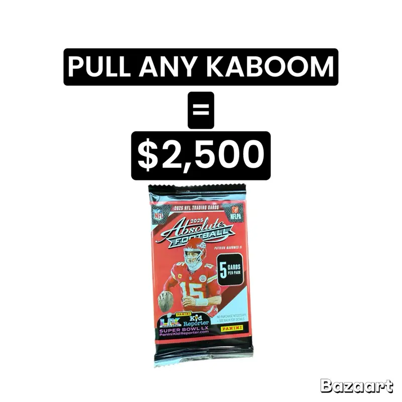 Panini 2025 Absolute Football Pack $2,500 BOUNTY