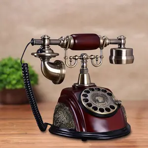 Antique Phones Corded Landline Telephone Vintage Classic Rotary Dial Home Phone, Rotary Retro Telephone for Home or Office Use