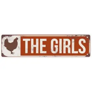 Chicken Coop Metal Sign, Hilarious Chicken Coop Metal Sign, Exquisite Hen House Decor for Backyard, Farmhouse & Outdoor Spaces