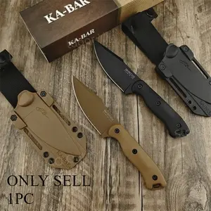 BK18 Jungle Fixed Blade Knife High Hardness D2 Blade Nylon Fiberglass Handle Portable Outdoor Camping Knife EDC Multi-Tool Jungle Survival Knife Outdoor Camping Equipment